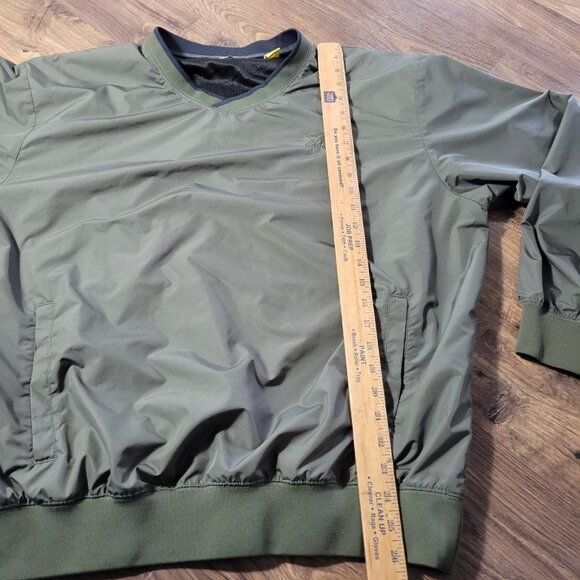 Cabelas Jacket Mens Large Green Golf Windbreaker Pullover Lightweight - Picture 5 of 7